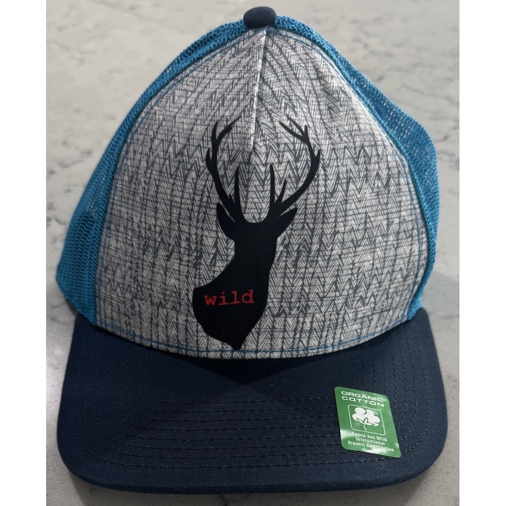 NWT Prana Journeyman Trucker Hat Buck Wild Deer Snapback Mesh Cap U5JOUR315
